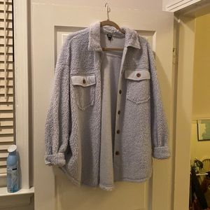 Wild Fable Oversized Shacket - Blue